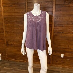 Maurices Yellow and Tan Knit Tank Top
